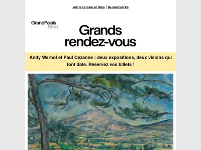Cezanne et Warhol vous préparent une rentrée iconique 📅