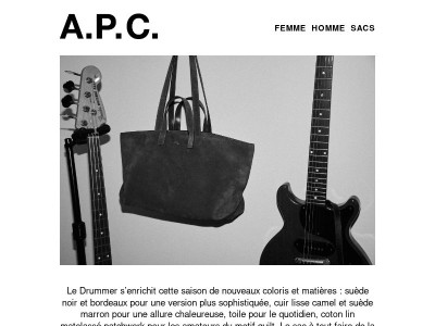 Le Sac Drummer : nouvelles déclinaisons