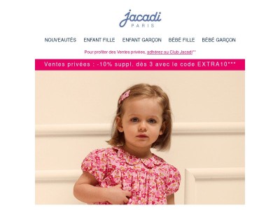 Ventes Privées : Jusqu'à -40% et-10% supp. dès 3 articles