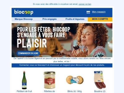Pour les fêtes, Biocoop s'engage à vous faire plaisir 🎄