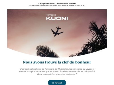 Redécouvrez le goût du voyage !