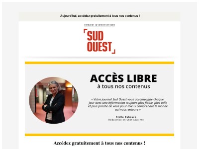 Tous nos contenus en accès libre aujourd'hui ! 🔓