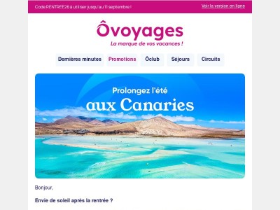 Jusqu’à -400€ pour prolonger l’été aux Canaries ☀️