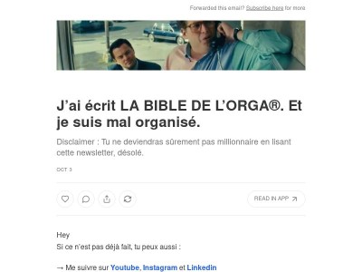 J’ai écrit LA BIBLE DE L’ORGA®. Et je suis mal organisé.