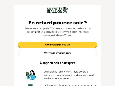 Votre cadeau prêt en 2 minutes 💫