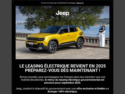 Le leasing électrique revient en 2025