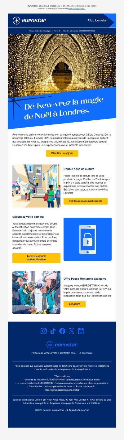 Club Eurostar : vos actualités de novembre 🗞️