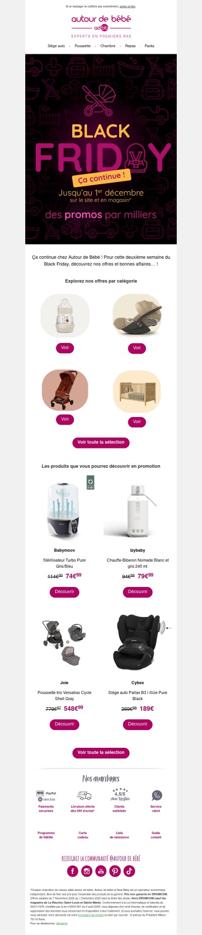 Black Friday : ça continue… découvrez nos promos !