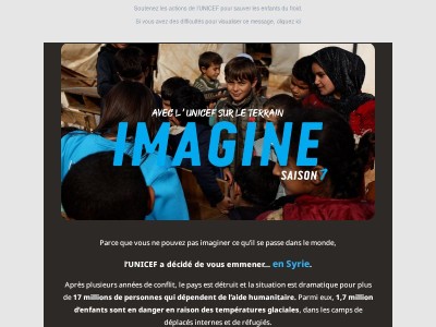 [vidéo] L’UNICEF au cœur des camps de déplacés en Syrie.