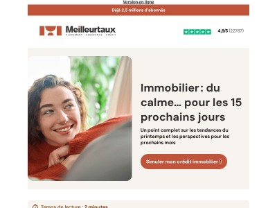 Immobilier : du calme… pour les 15 prochains jours