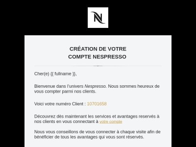 Nespresso : Votre numéro client
