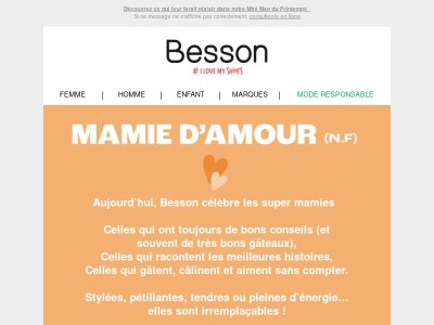 BONNE FÊTE À TOUTES LES GRANDS-MÈRES ! 🧡