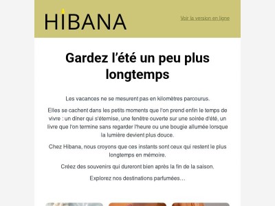Les souvenirs de l’été commencent maintenant