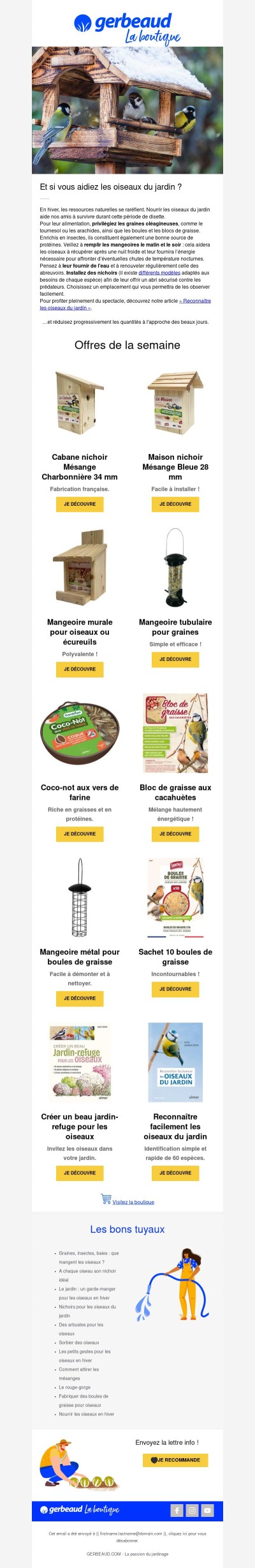 🐦 Aidons les oiseaux en hiver !