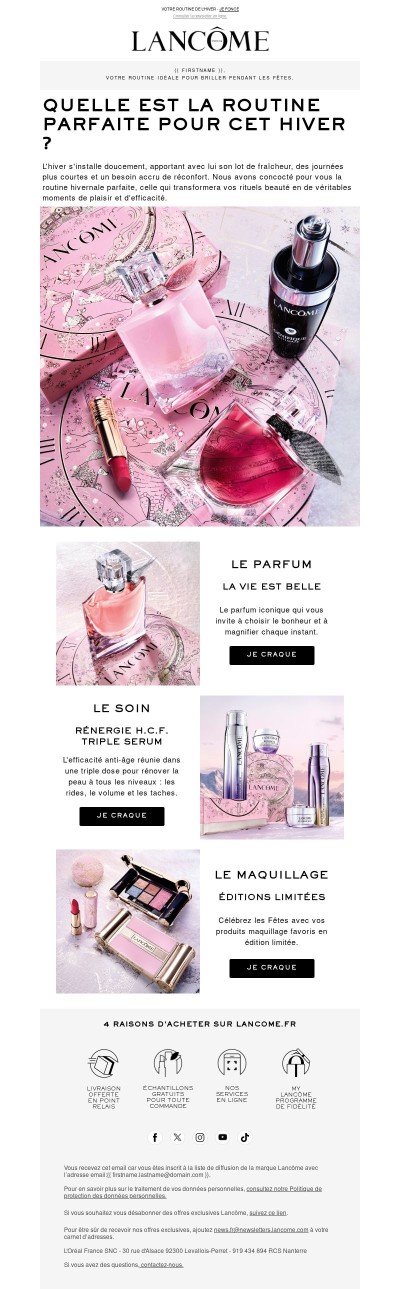 Votre routine parfaite pour cet hiver ❄️