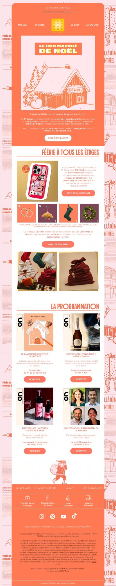 Petits chalets et grands sapins