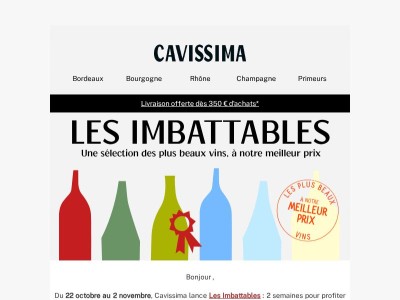 🍷 Bordeaux, bourgogne, Rhône et vins du monde à notre meilleur prix !