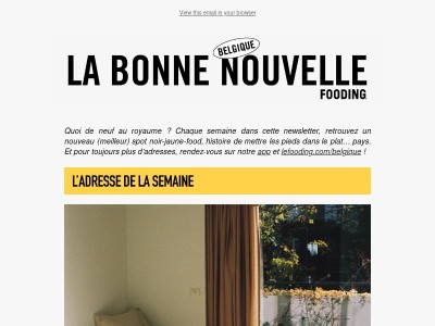 L’adresse de la semaine vous fait roupiller entre des pièces signées