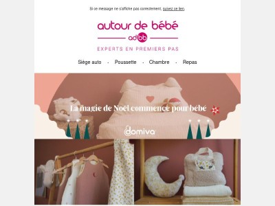 Chez Domiva :Préparez un Noël tout doux pour bébé