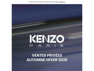 Les Ventes Privées Kenzo, exclusivement pour vous
