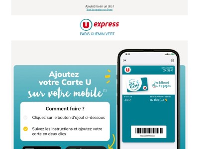 📱 Votre Carte U dans votre téléphone, on vous montre !