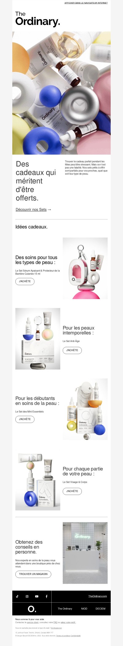 Trouvez exactement quoi offrir cette saison.