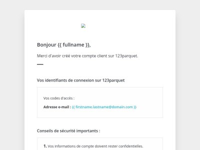 [123parquet] Bienvenue !