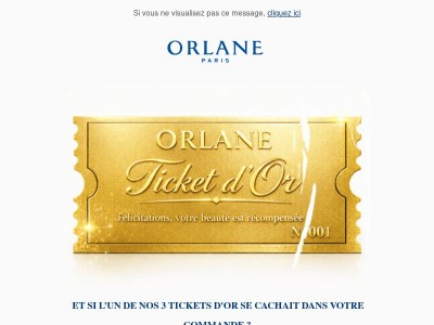 Tentez de remporter un Ticket d'Or 🎁