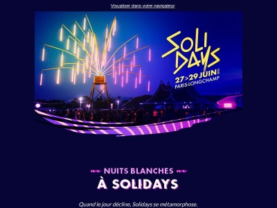 Solidays by night 💜