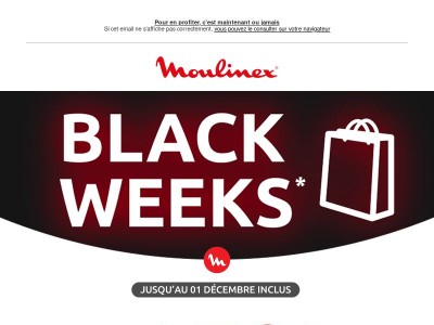 Dernière chance : -15% sur le site Moulinex.fr ⏱️