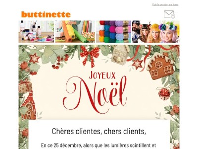 Un message du cœur de la part de buttinette 💌