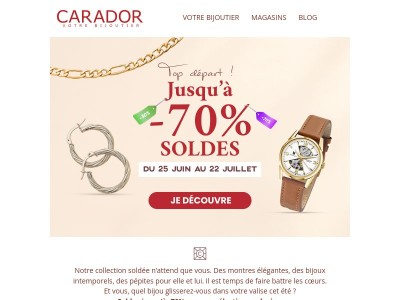 🔥 C’est parti ! Jusqu’à -70% sur vos bijoux préférés