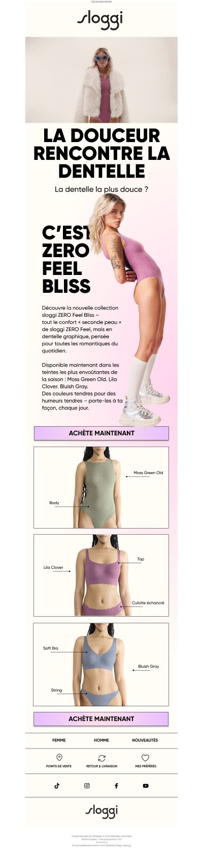 La dentelle la plus douce ? C’est ZERO Feel Bliss