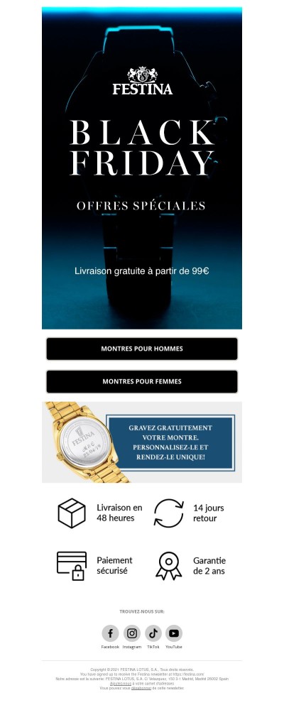 🖤 Black Friday Festina : l’élégance au rythme du temps