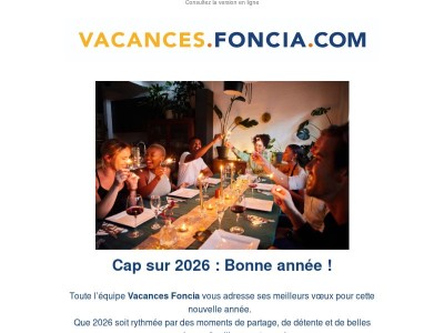 Bonne année 2026 🥳 ! Que vos rêves d’évasion se réalisent