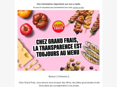 Chez Grand Frais, la transparence est toujours au menu