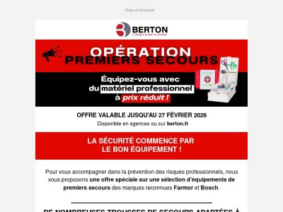 PROMOTION PREMIERS SECOURS 🚨