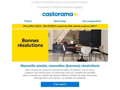 Envie de prendre de bonnes résolutions ? Direction casto !✨