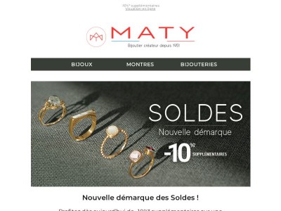 💍⌚ Nouvelle démarque des SOLDES !