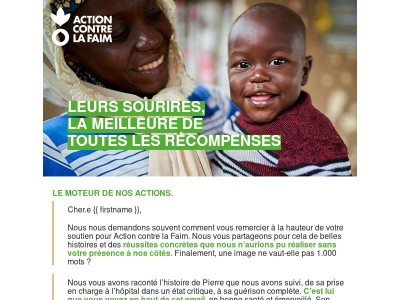 Cette belle récompense, elle est pour vous !