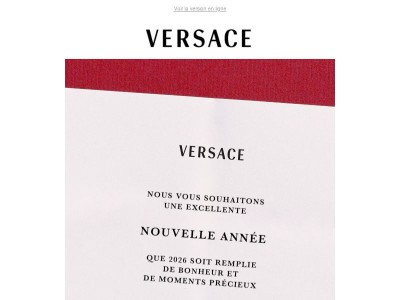 Versace vous souhaite une bonne année