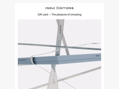 Gift card — The pleasure of choosing