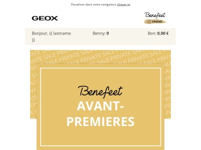 Avant-premières Geox | Jusqu’à 50 % de remise ! 💖