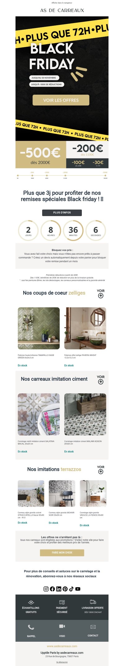 Plus que 48h ⏰ Jusqu'à 500€ de remises