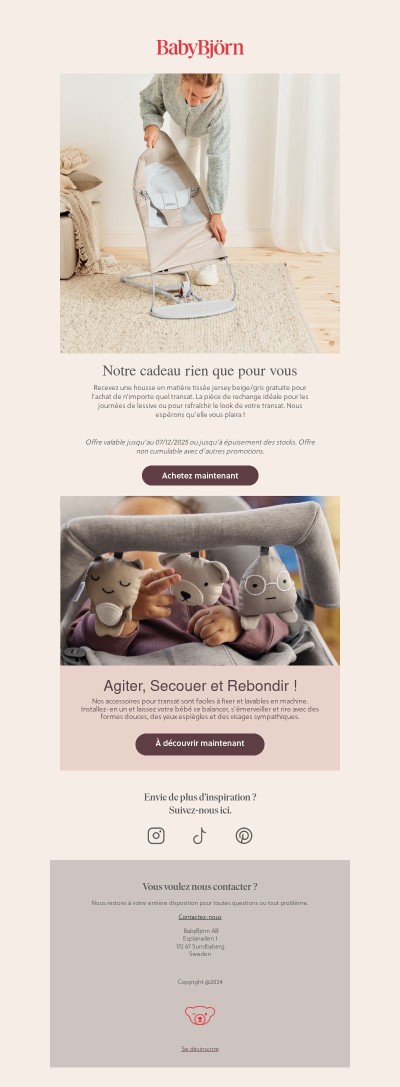 Un cadeau avec votre achat