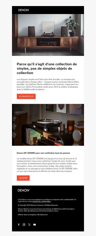 Platine Denon –  Quand le son classique rencontre la technologie moderne