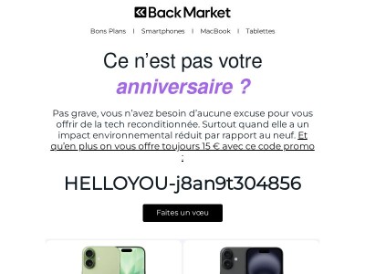   🎂 Joyeux anniversaire, {{ lastname }} !  