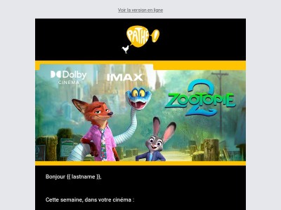 Votre semaine du 26 novembre au cinéma...