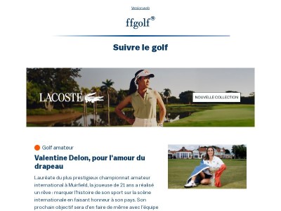 Votre rendez-vous ffgolf (01/07/26)