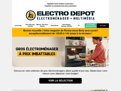 Gros électroménager à prix imbattables 🔥